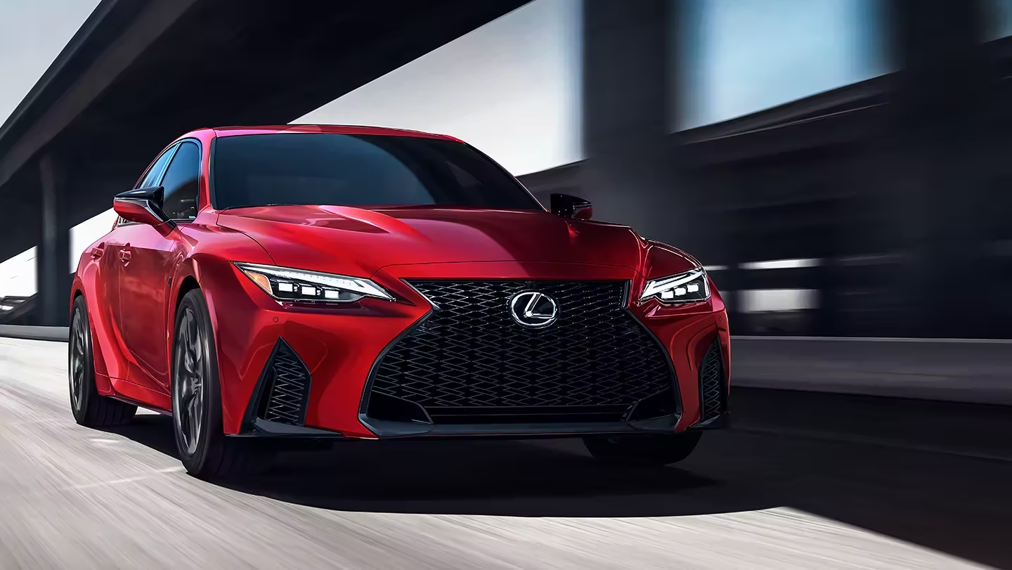White-Lexus-IS-Driving