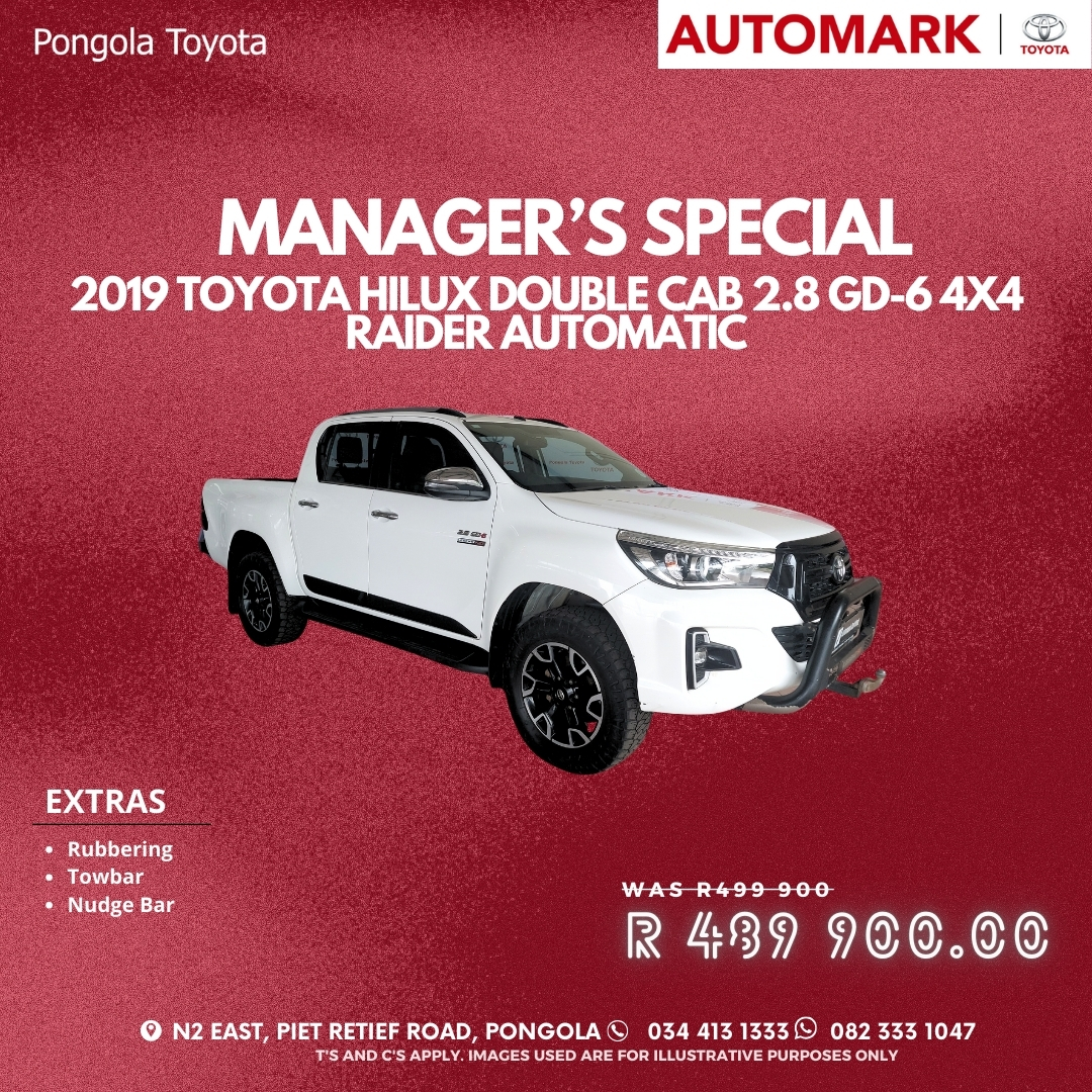 Toyota Specials | Vehicle Deals | Pongola Toyota