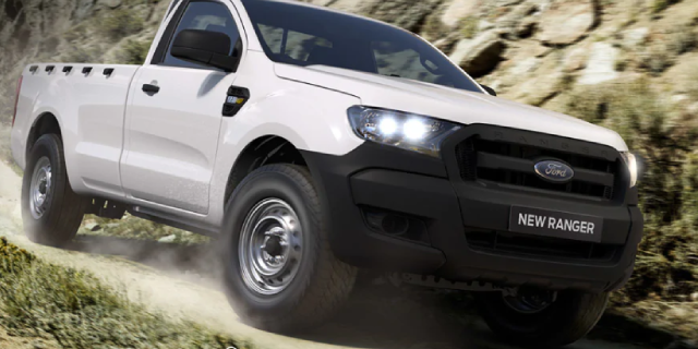 Ford Ranger captured off-road