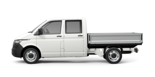 Side profile of VW Transporter Double Cab