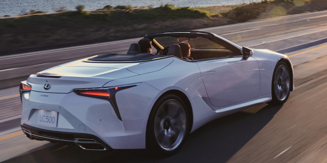 White-Nova-Lexus-LC-500-Convertible-Driving